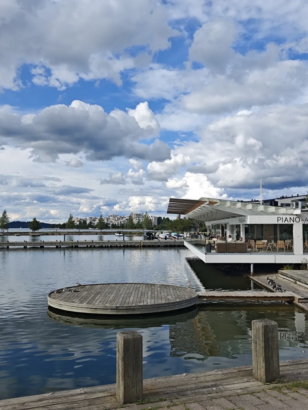 A lakeside view in Lahti, Finland